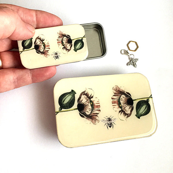 Bee and Poppy Tin