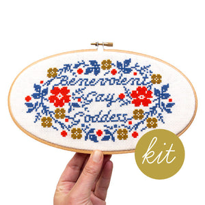 Benevolent Gay Goddess cross stitch kit