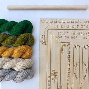 Tapestry Weaving Kit in Forest colors