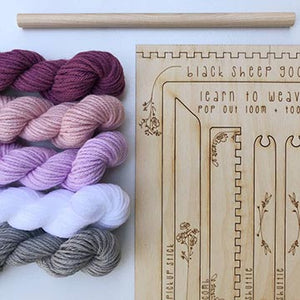 DIY Weaving Kit in Orchid colors