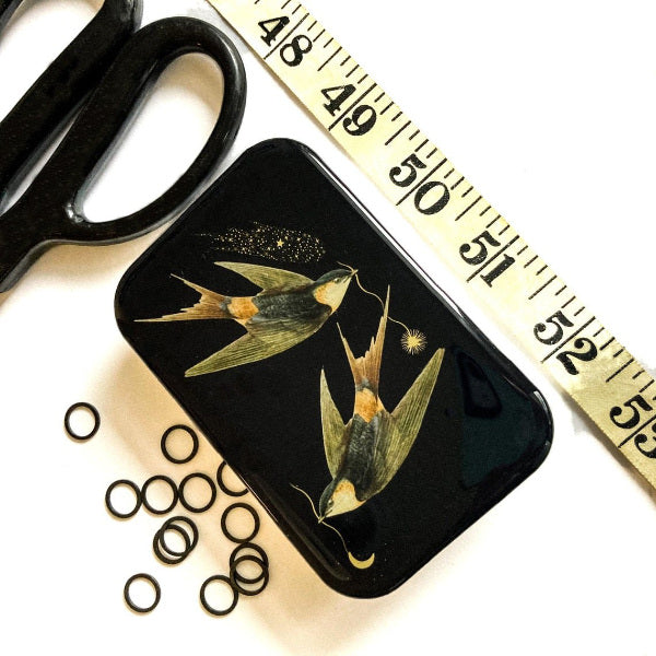 Resin tin with two birds