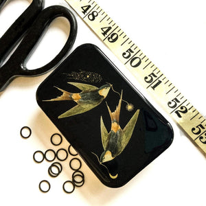 Resin tin with two birds