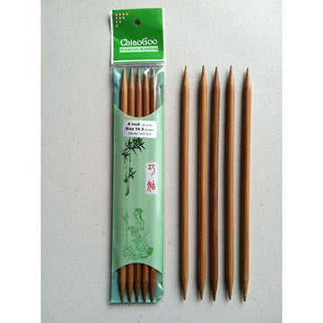 ChiaoGoo Bamboo 8" Double Pointed Needles-The Craftivist Atlanta