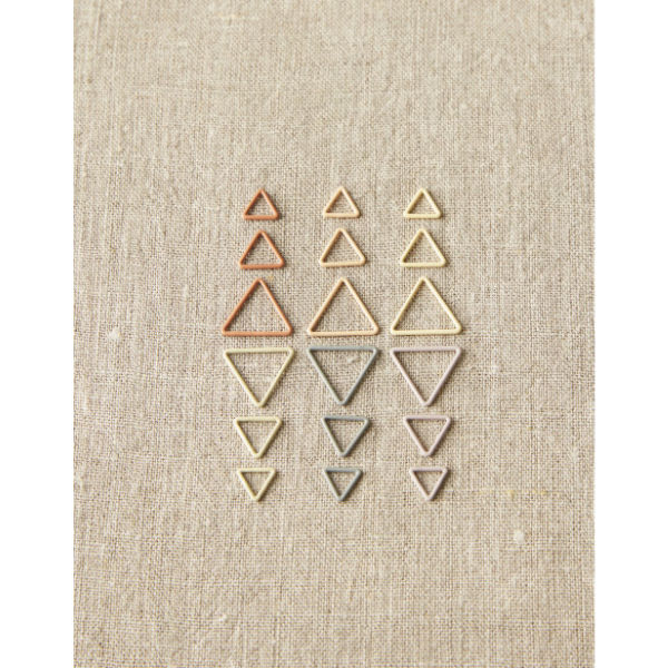 Cocoknits Triangle Stitch Markers in earth tones