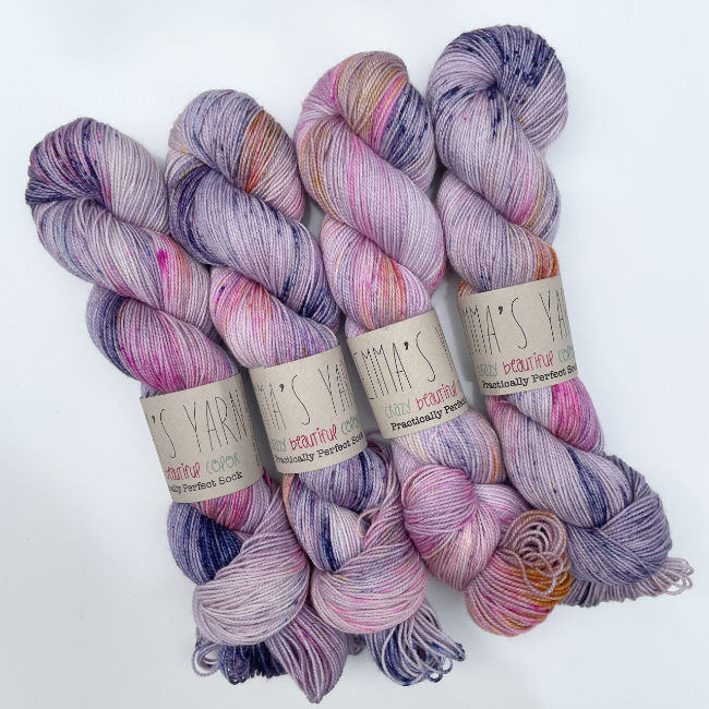 Emma's Yarn Practically Perfect Sock Yarn in Cosmos