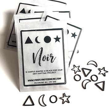 Noir Stitch Markers-The Craftivist Atlanta