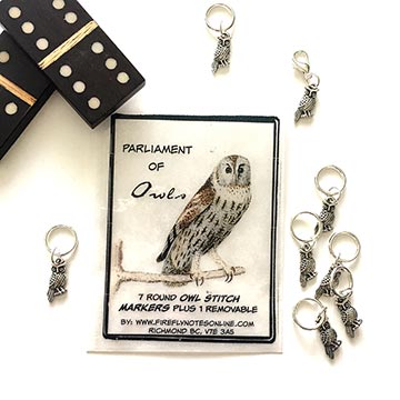Owl Stitch Markers-The Craftivist Atlanta