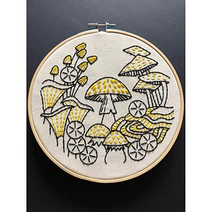 Mushroom embroidery kit