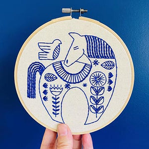 Holiday Hygge Horse Embroidery Kit