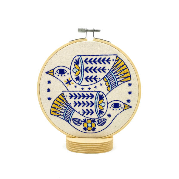 Turtle Doves Embroidery Kit
