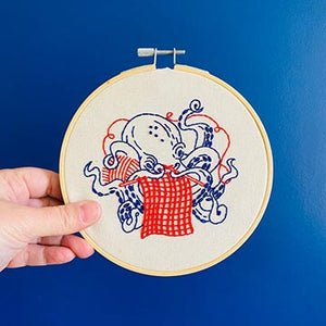 Octopus Embroidery Kit