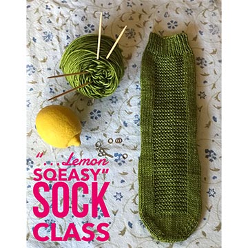 image of knitted socks in progress