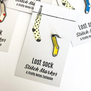 Lost sock progress keeper yellow