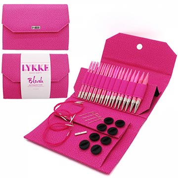Lykke blush knitting needle set with 5 inch tips