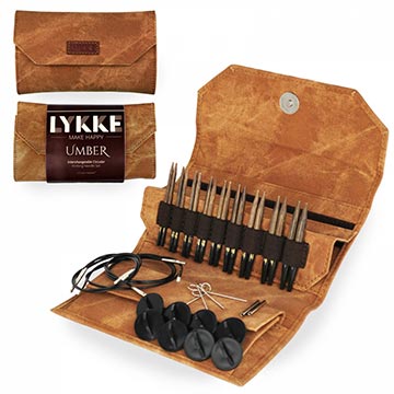 Lykke Umber knitting needle set with 3.5 inch tips