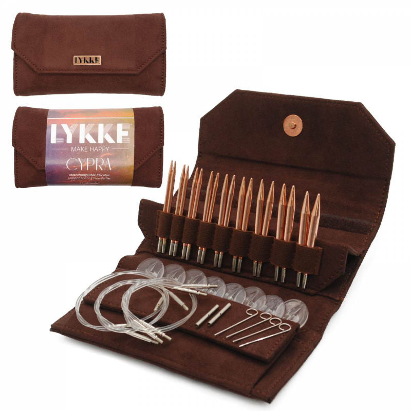 Lykka Cypra copper needles in a 3.5 inch set