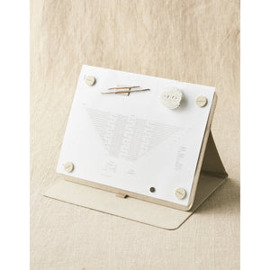sample Cocoknits Makers Board in grey with pattern and magnets