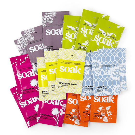 Assorted minisoak packets