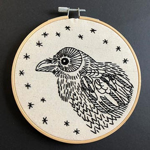 Raven Embroidery Kit 