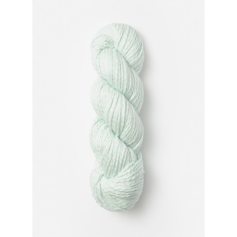 Blue Sky Fibers organic cotton worsted yarn in buttermint