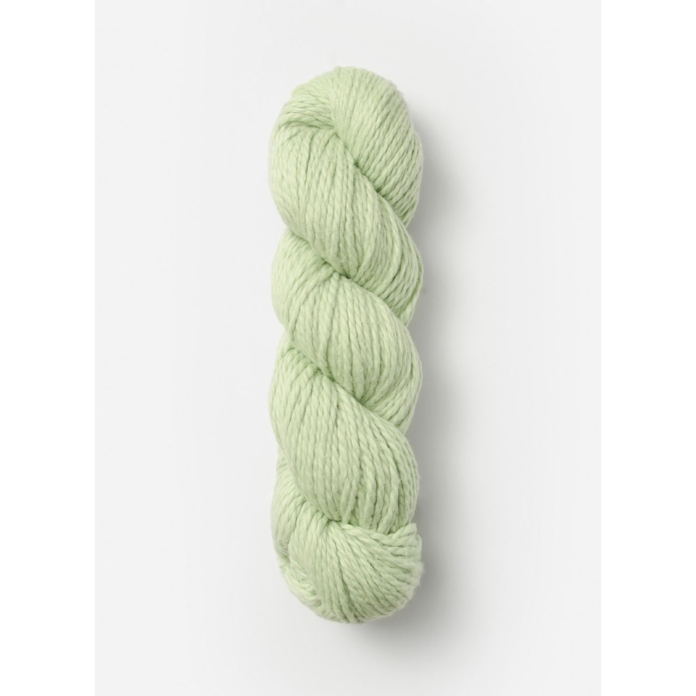 Blue Sky Fibers organic cotton worsted yarn in honeydew