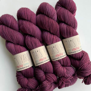 Emma's Sock Yarn in Cherry Merlot
