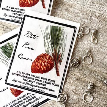 Pine Cone Stitch Markers-The Craftivist Atlanta