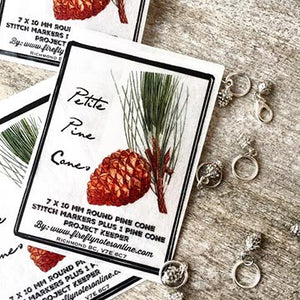 Pine Cone Stitch Markers-The Craftivist Atlanta