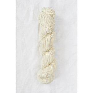 quince and co chickadee yarn in egret