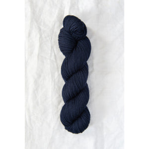 quince and co chickadee yarn in pea coat