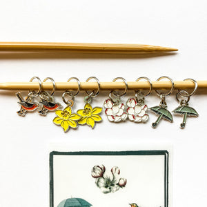 spring stitch markers for knitting