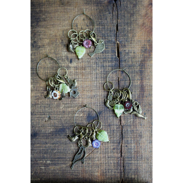springtime bird stitch markers