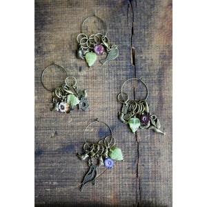 springtime bird stitch markers