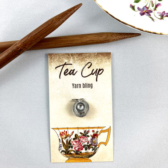 tea cup stitch marker