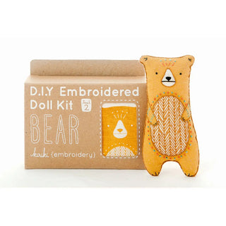 Bear Embroidery Sewing Kit