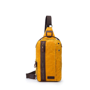 Della Q mini messenger bag in mustard