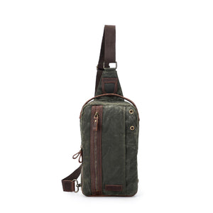Della Q mini messenger bag in olive