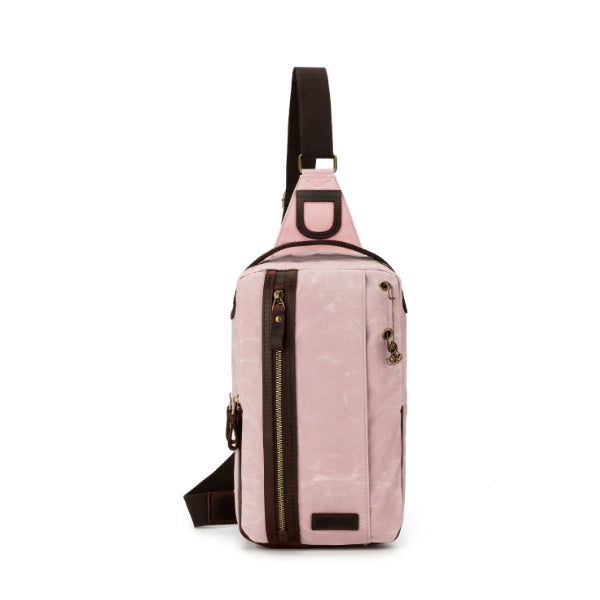 Della Q mini messenger bag in petal