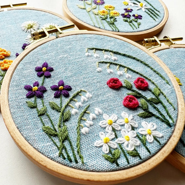 Family Flower Embroidery Kit