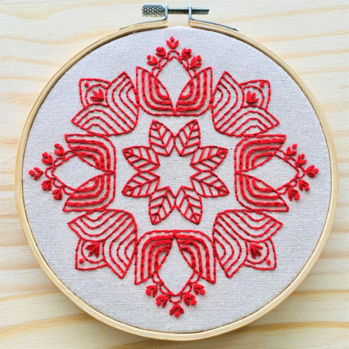 Tulips in the Round Embroidery Kit