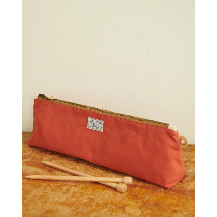 Artifact Bags Knitting pouch long papaya