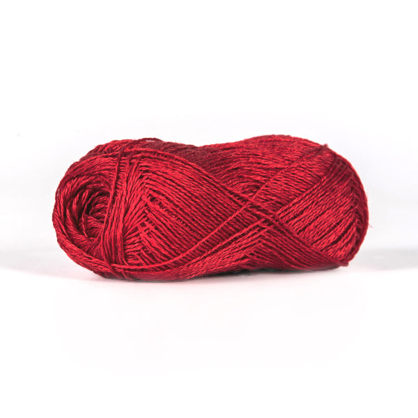 BC Garn Lino linen yarn in cherry