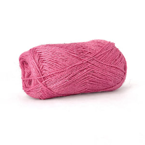 BC Garn Lino linen yarn in fuchsia