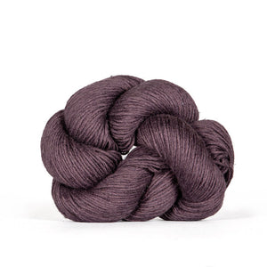 Kelbourne Woolens Mojave yarn in plum brown
