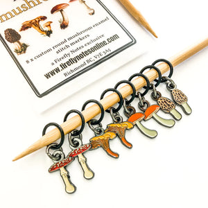 mushroom stitch markers