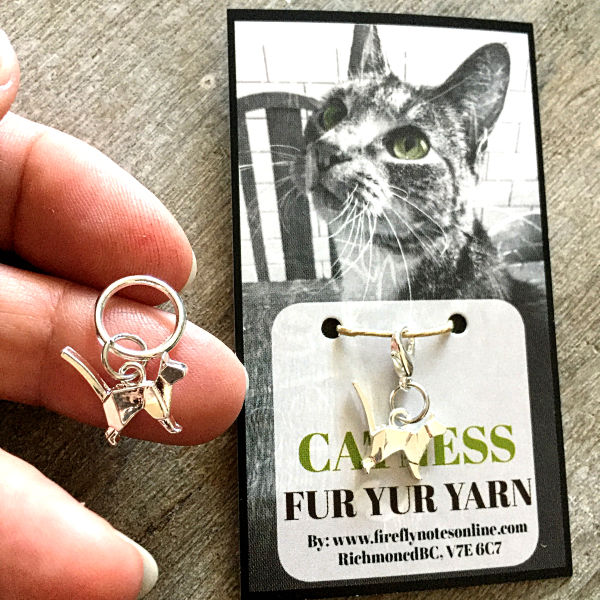 Origami Cat Stitch Marker