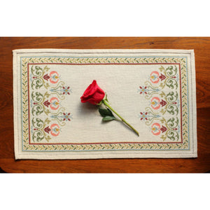 full peony table runner cross stitch kit