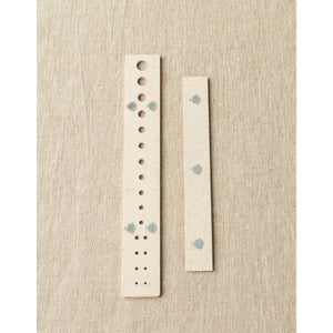 back of ruler and gauge set with inset magnets