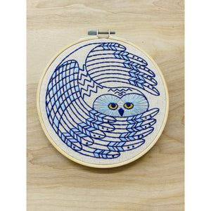 Snowy Owl embroidery kit