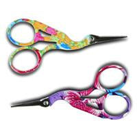 multicolor stork scissors in bright colors